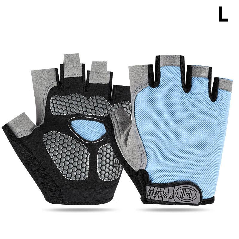 Breathable Gym Gloves Half Finger Anti Slip Sports Gloves for Men Women Fitness Weightlifting Workout Comfortable Training