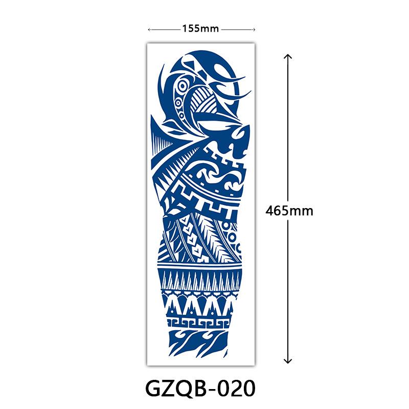 Herbal Tattoo Stickers, Semi-Permanent Tattoo Stickers, Herbal Juice Full Arm Tattoo Stickers