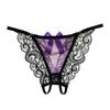 Pure Desire Bow Beautiful Buttocks Seduction Sexy Panties Women's Perspective Lace Bed Passion Tease Open Crotch Free Shorts