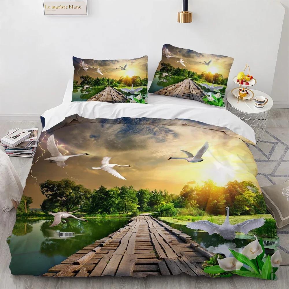 Comforter Cloud Sky Queen Size Set Blue Skyswhite Cloudsrainbow Bedding Soft Microfiber Comforter Bedding Sets