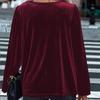 Women's Cowl Neck Fleece Top Long Sleeve Soft Cozy Pullover Winter Loungewear Tunic