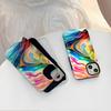Oil painting color stripe two-in-one film shell iphone14 high value mobile phone case apple 17 magnetic anti-drop cover