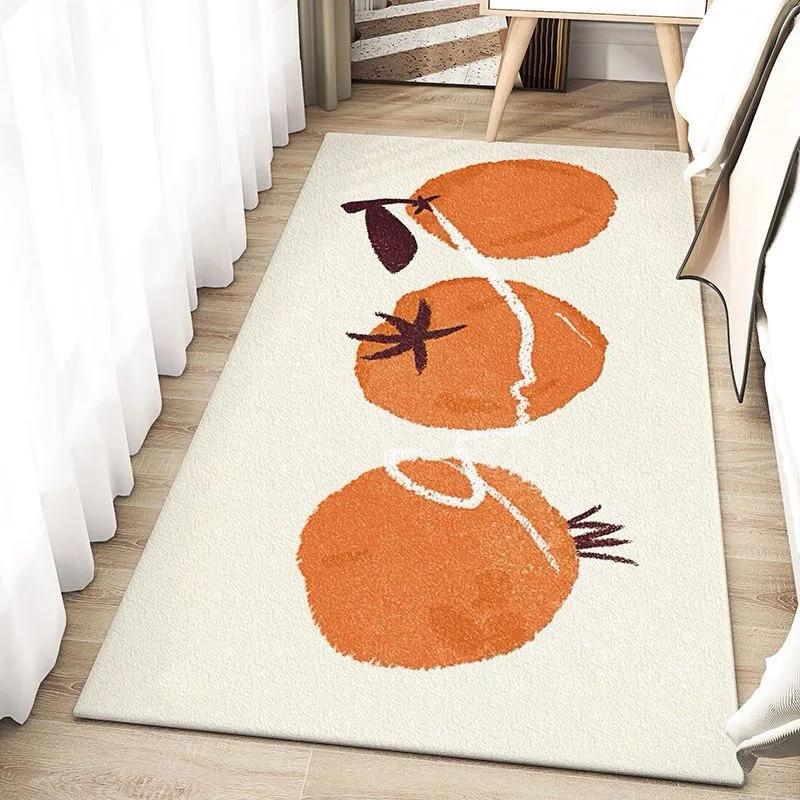 Cute Printed Cashmere Imitation Carpet Living Room Bedroom Relax Area Large Floor Mat Bedside Soft Rugs Home Decoration