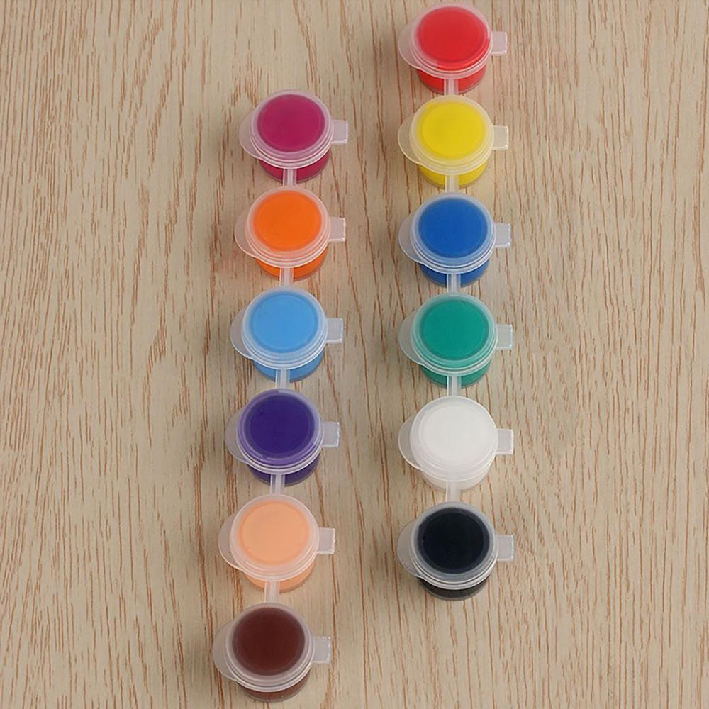 10pcs 6 Cups/Strips 3/5ml Mini Empty Paint Box Pod Strips Arts Crafts Watercolor Draw Pigment Plastic Palette Storage Containers