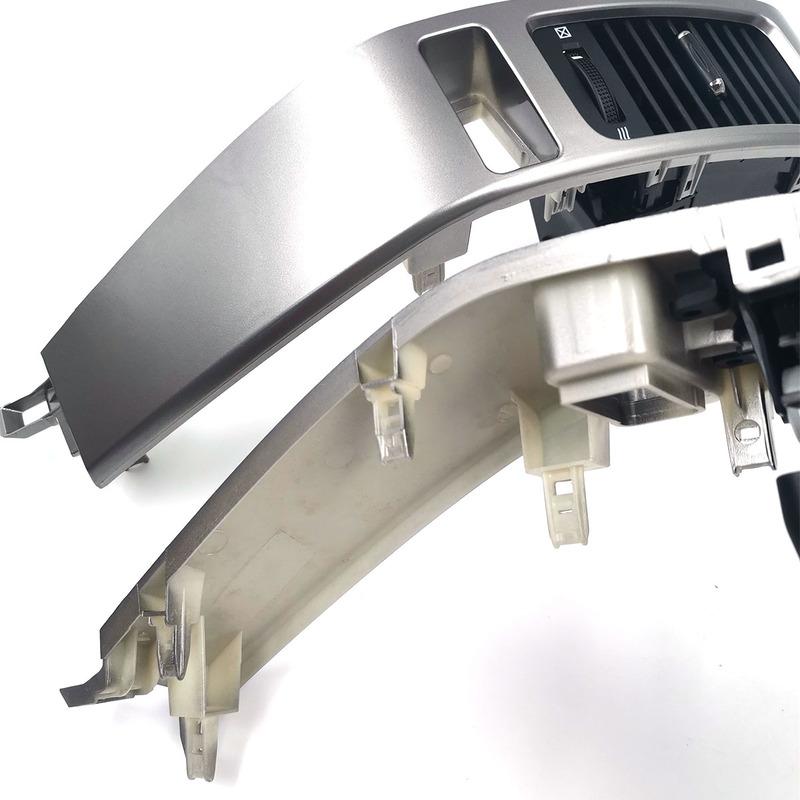 Air Vent Grille A/C Vent Silver Decorative Frame For Toyota Land Cruiser Prado LC120 2003-2009