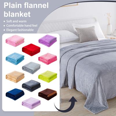 70×100cm Fleece Blankets Comfy Lightweight Single Blanket Multi-PUrpose Daily Home Outdoor Travel Portable Blanket
