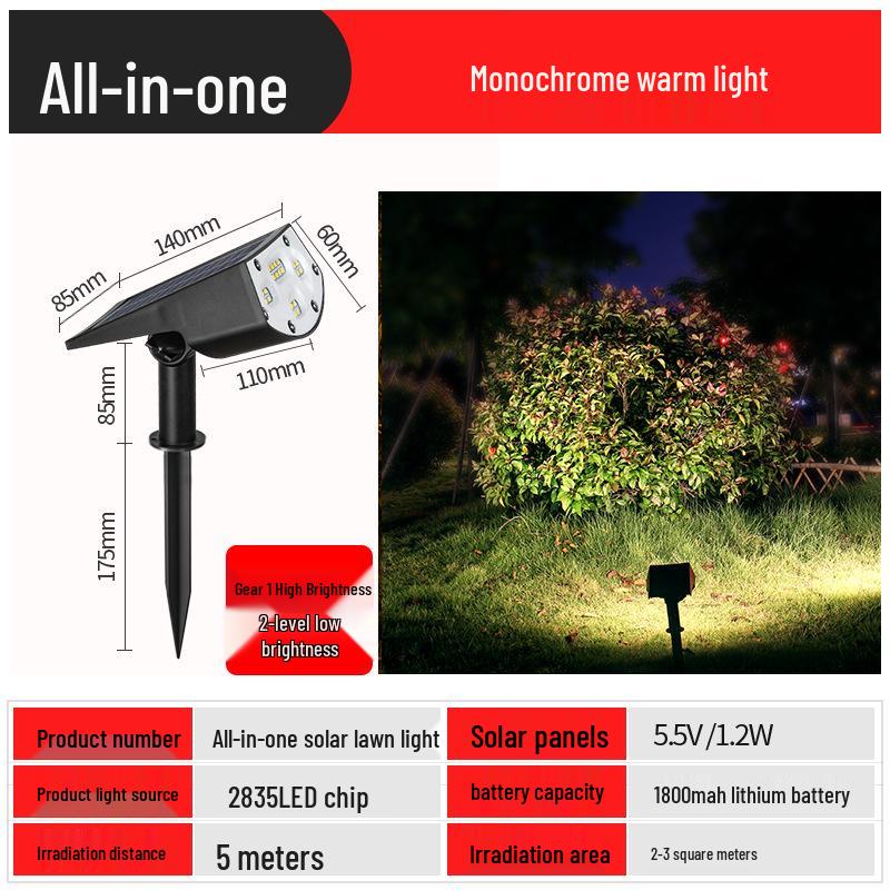 Super Bright Waterproof Outdoor Solar Spotlight for Garden and Home