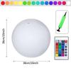 16 Colors Floating Pool Lights 38cm Large Inflatable Pool Beach Ball For Water Pool Party Outdoor Balloon LED Garden Ball Light