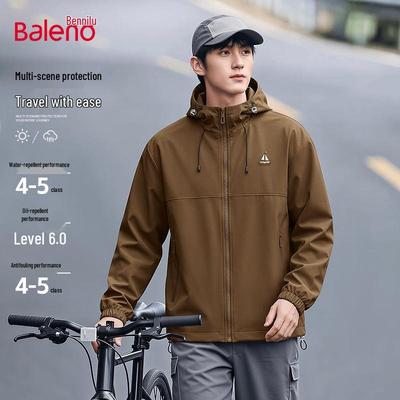 Baleno Men's Hooded Windproof & Waterproof Casual Jacket