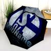 1 PC Automatic Folding Umbrella - FC Schalke 04 Custom Name Pattern, Portable & Foldable Design with 8 Ribs, Christmas Birthday Gifts