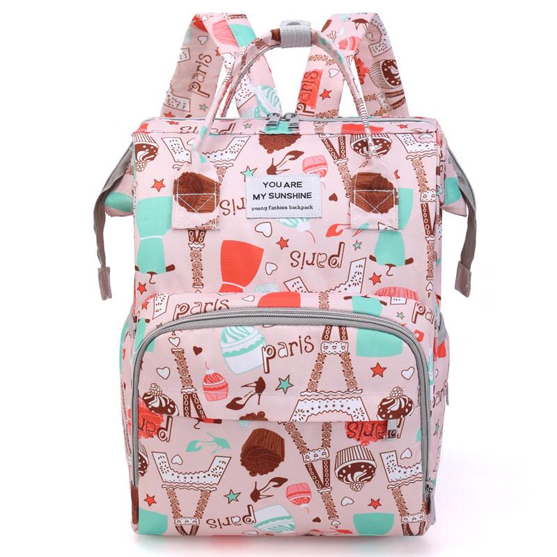 Multi-functional Diaper Bag with Stroller Hooks