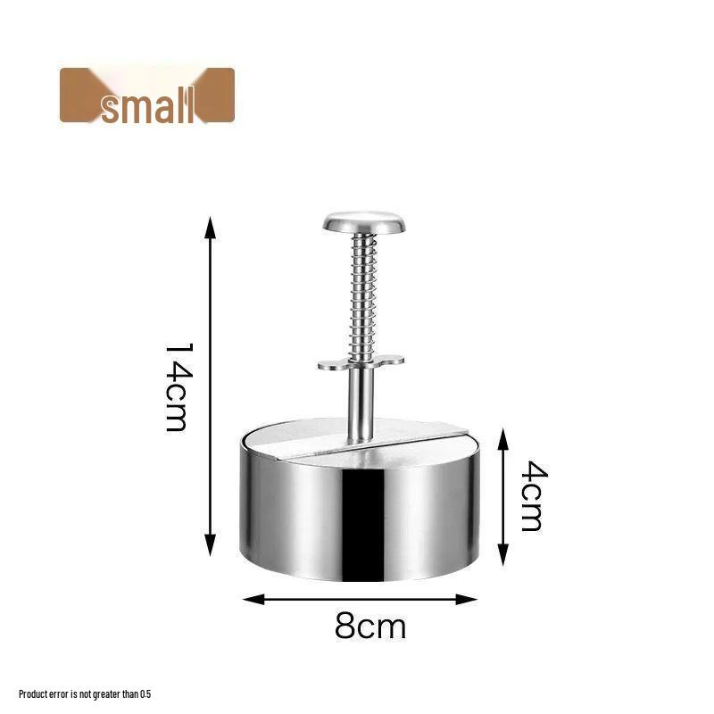 304 Stainless Steel Manual Hamburger Patty Press Mold for Kitchen