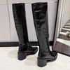 Fashion High-heeled French Long-tube Knight Boots for Women 2025 New Autumn and Winter Temperament Pointed Toe Retro Boots