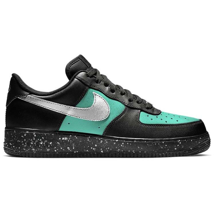 Nike Air Force 1 Low Tiffany Blue, Baby's Breath, Black Warrior, Vintage Low Top Skateboard Shoes Men's Black CW2288-001(Team56-)