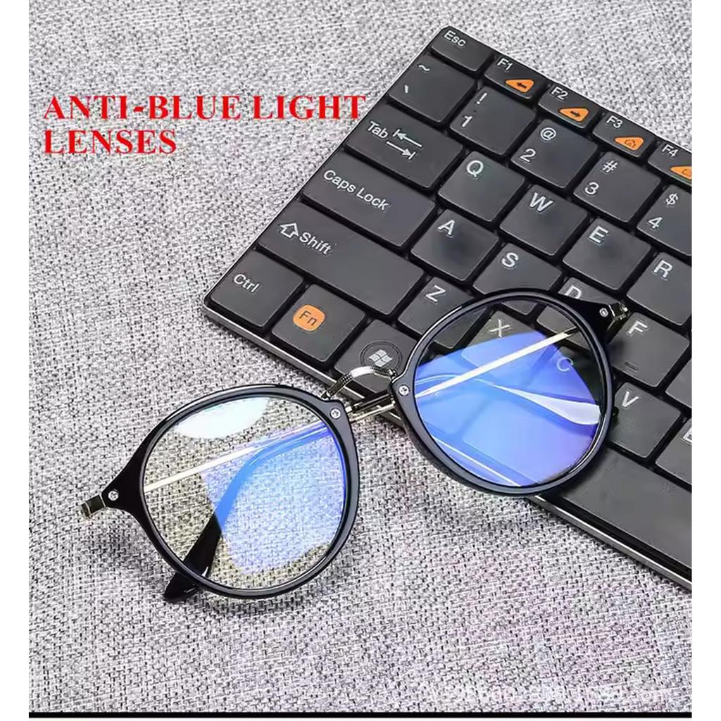 Dervin Zero Power Computer Bluelight Blocking Glasses For Men and Women | Blue Cut Computer Glasses | Anti Glare, Lightweight & Blocks Harmful Ra