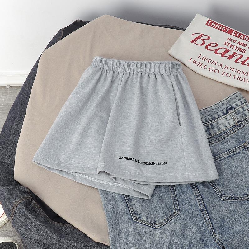 Cotton Hot Pants Women Summer Loose Small Letter Print Sports Casual All-match Student Shorts Women