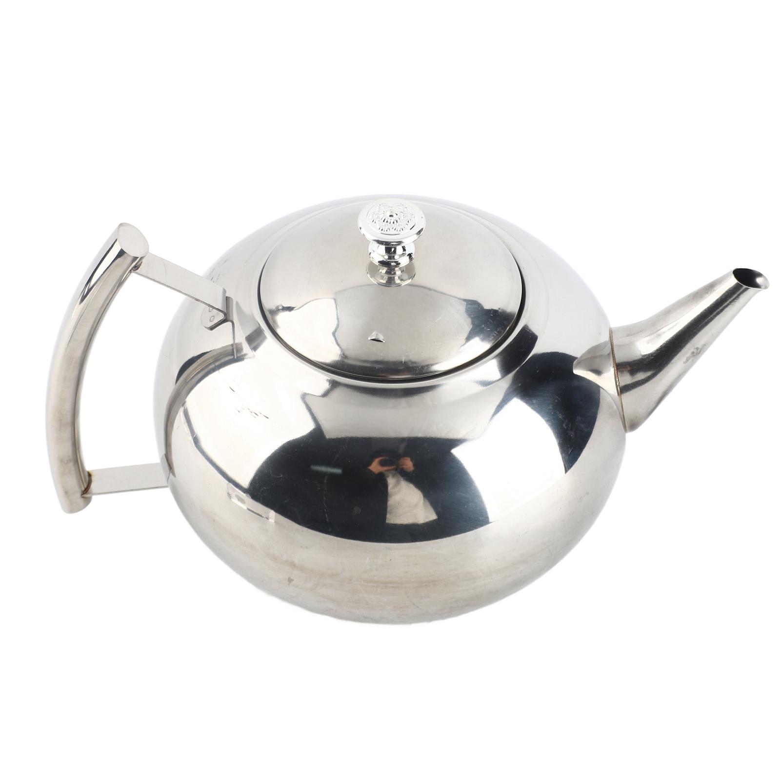 Mfyspace 2L 201 Stainless Steel Teapot Coffee Tea Pot Kettle With Removable Infuser Filter
