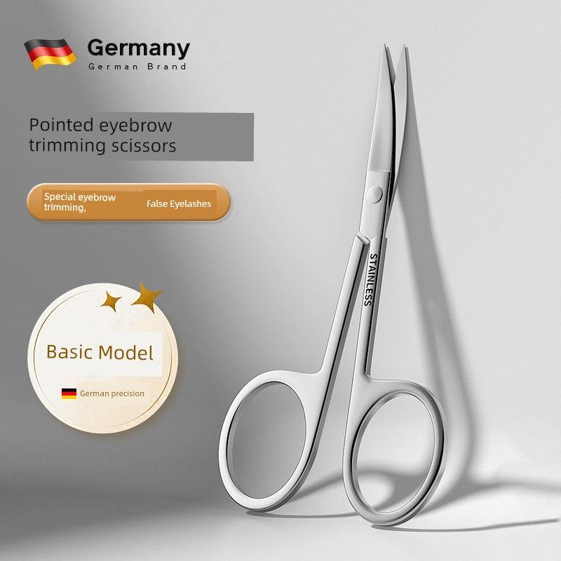 Sorleng Eyebrow Trimming Scissors, Nose Hair Trimmer, Men s and Women s Small Scissors Set, Makeup Eyebrow Razor [Basic Style] Pointed Eyebrow Trimming Scissors