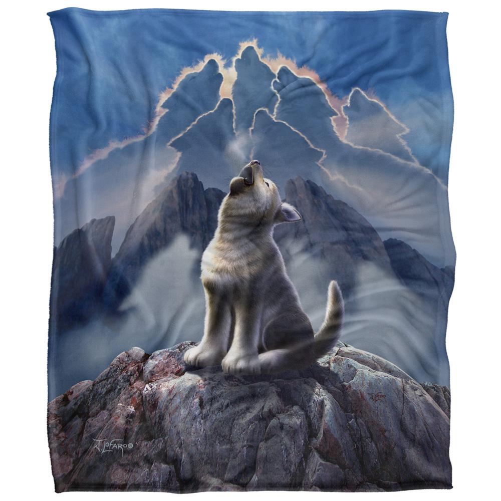 JQ Licensing Jlo Silky Howling Wolf Supersoft Blanket