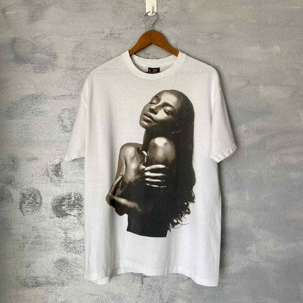 Sade Love Deluxe World Tour 1993 White Short Cotton Unisex Tshirt KH11952 Unisex T-Shirt