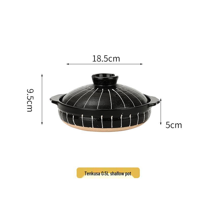 Bao Yi High-Temperature Japanese Ceramic Clay Soup Pot for Gas Stove