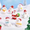 Santa & Snowman Micro Landscape DIY Bonsai Ornament - Christmas Gift Decoration