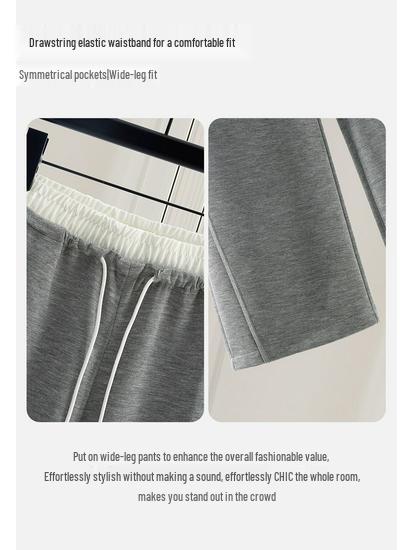 Sibaisha Women's Elastic Waist Drape Casual Pants