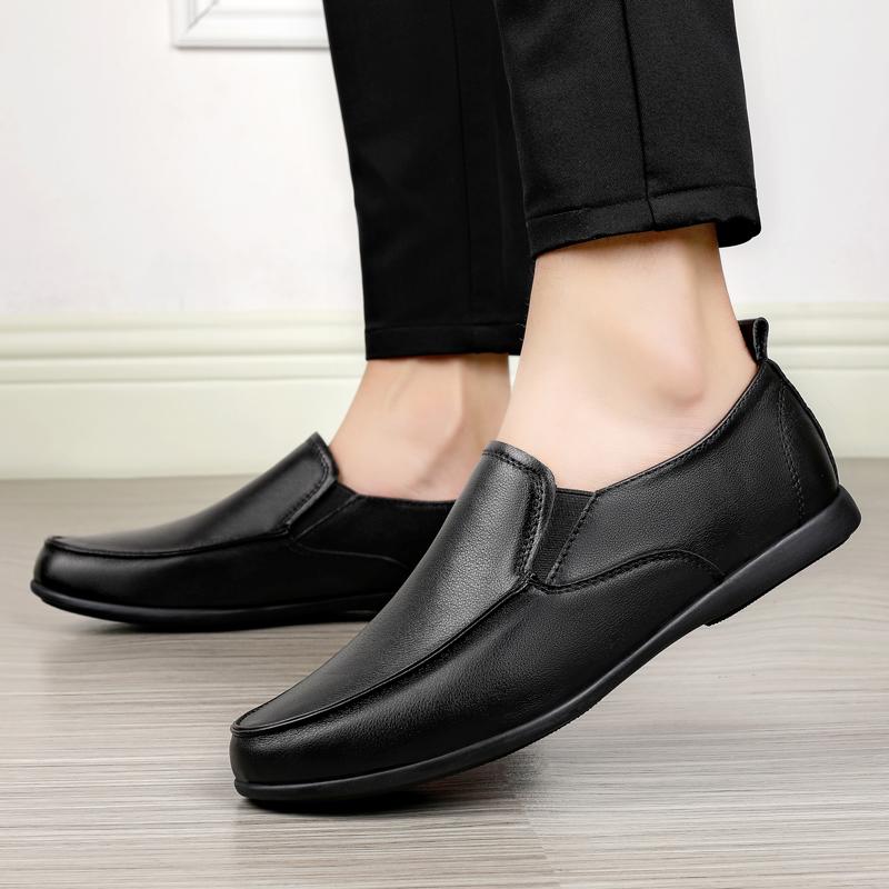 Herr Brittiska Formella Skor för Man Äkta Läder Formell Klassisk Bröllopsfest Skor