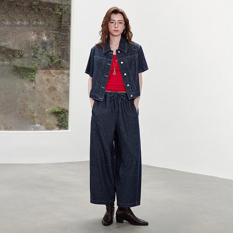 Women's Retro Cotton Linen Denim Shirt