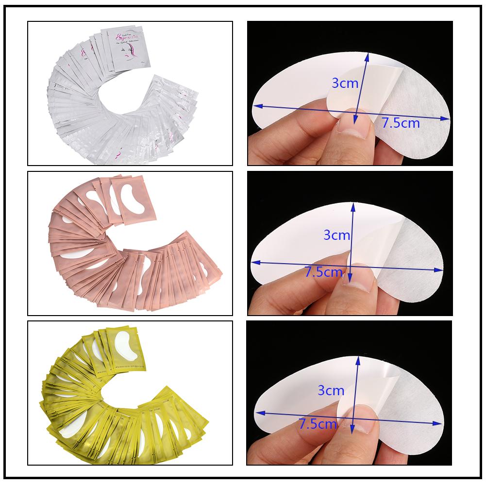 10/30Pairs 6Types Lint Free Hydrogel Eyelash Extension Patches Under Eye Gel Pads Sticker