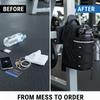 Magnetic Gym Water Bottle Bag with Reflective Strip With Phone Pocket Portable Gym Water Bottle Pouch Gym Accessories Organizer