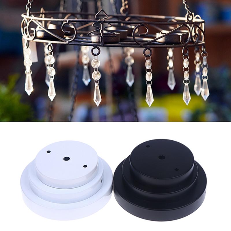 10/12/15CM Schwarz Weiß Metall Deckenplatte Halter Wandleuchte LED Basis Vintage Pendelleuchte Scheibenbasis Deckenbaldachin