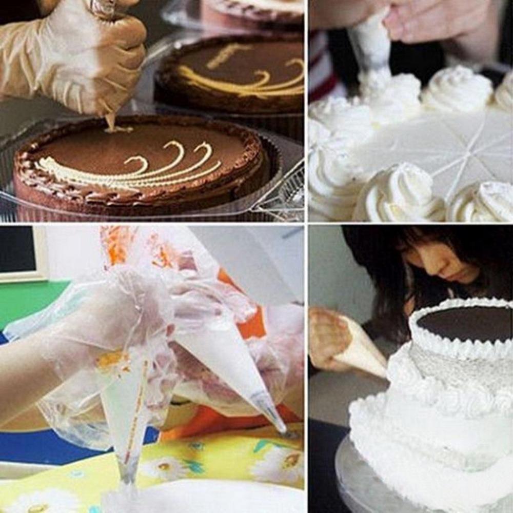 A Disposable Cream Bag Used for Decorating Cakes. Kitchen Utensils, 50/100/200/500 Pieces