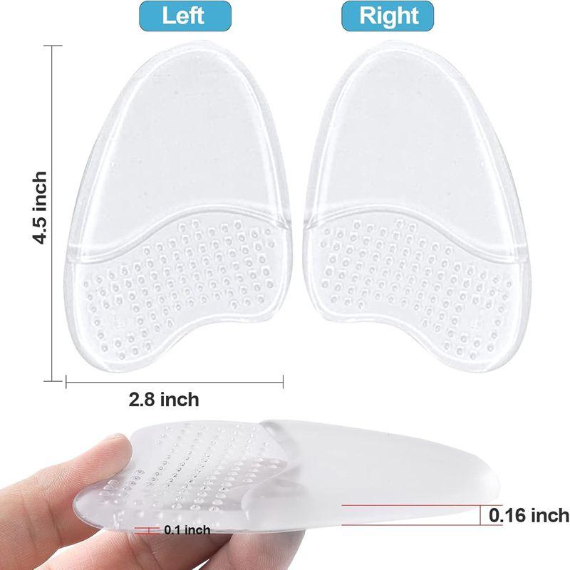 Metatarsal Pads for Women Anti Sliding Shoes Forefoot Pads Women Ball of Foot Cushion Shoe Pads High Heel Cushion Inserts 3Pair