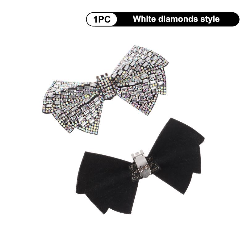 1Pc Luxury  Bow Shoe Buckle Shiny Bowknot Shoes Clip Wedding Bride Shoes Decoration High Heel Charms Jewelry