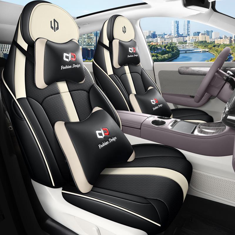 Leapmotor C11 Full Leather Cartoon Seat Cover: Full Coverage, All-Season Use