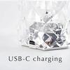 16 Farben Kristall Nachtlicht LED Touch Projektion Tischlampe Rose Fernbedienung Dimmbar USB Romantische Atmosphärenleuchte Für Dekor Zuhause