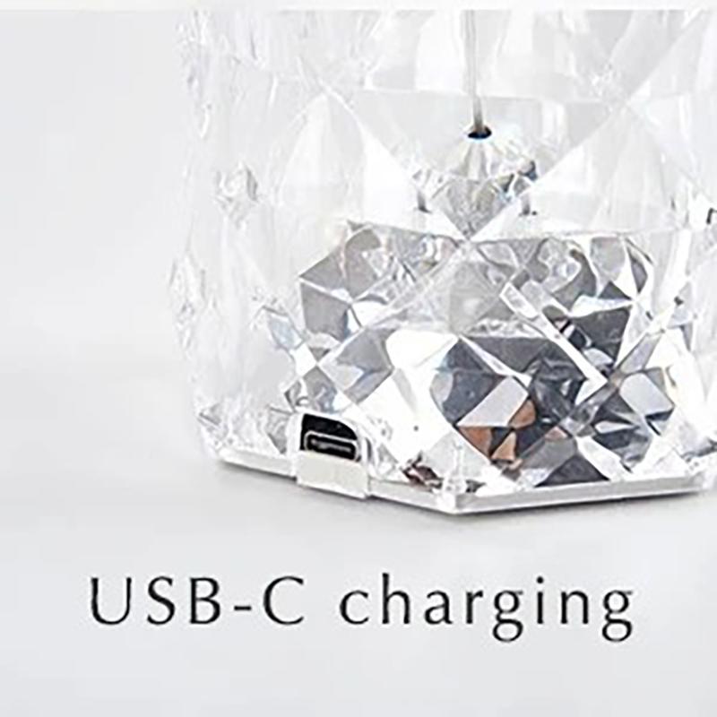 16 Colors Crystal Night Light Led Touch Projection Table Lamp Rose Remote Dimmable Usb Romantic Atmosphere Light For Decor Home