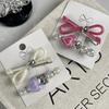 New Ins Wind Clip Sweet Cool Bow Hair Clip Side Senior Sense Hair Card Rhinestone Duckbill Clip Hair Accessories Headwear