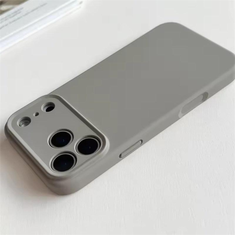 TPU Shockproof Cover For iPhone 17 16 Pro Max For iPhone 17Air 16E 15 14 13 12 Pro Max Plus Case Liquid Silicone TPU Protect Case