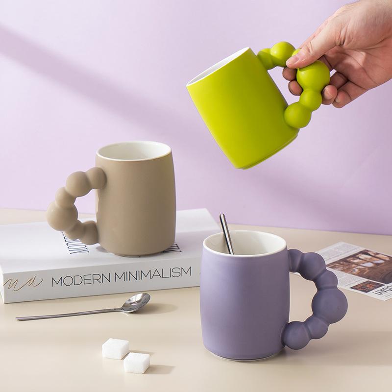 Life In Good Life Zhuzhu Cup Creative Mug Souvenir Gift Ceramic Water Cup High Value Gift for Girls