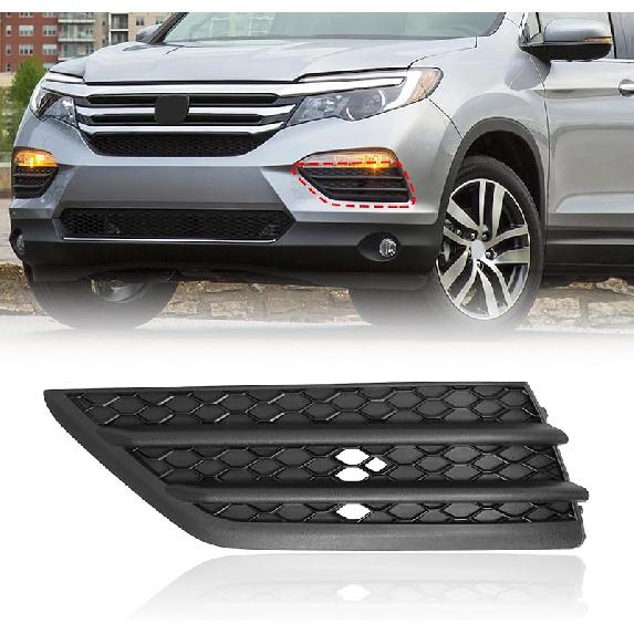 BXZ Front Bumper Ert Cover Fog Light Cover Right Hand Side Passenger RH For 2016-2018 Honda Pilot