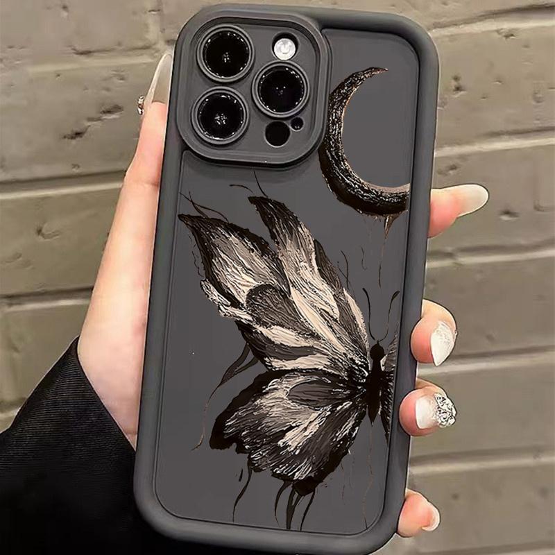 Art Oil Painting Butterfly Case for Xiaomi Redmi Note 12 13 11 Pro Plus 11S 10S 10 9 Pro Max Case For Redmi 14C 13C 12C Cover