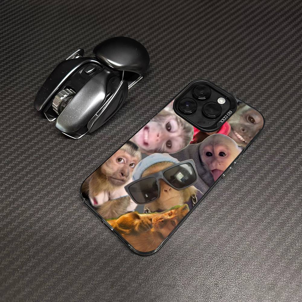 

Creative Monkey Pattern For iPhone 17 Pro Max 17 Air 16 Pro 15 14 13 12 11 Color Matte Protect Phone Case iPhone 11