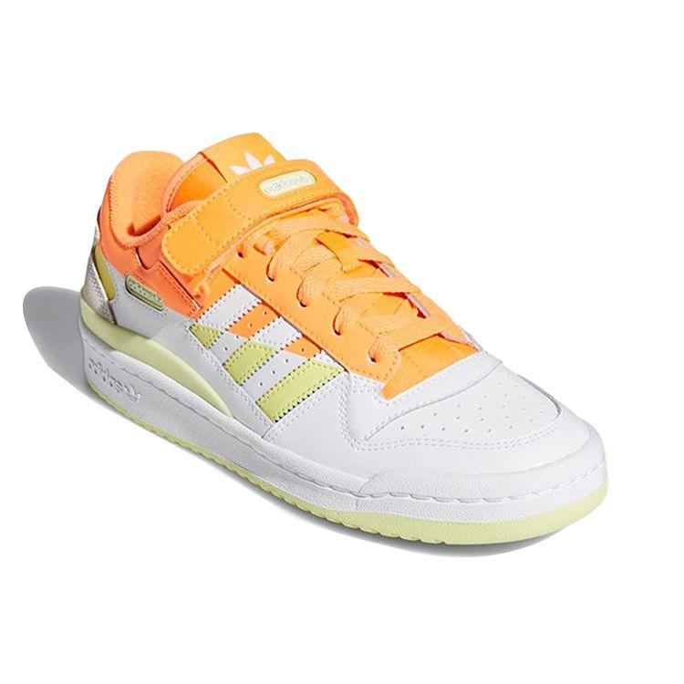 adidas Forum Low Premium Screaming Orange Unisex Sneakers Yellow-Tint-Cloud-White FY8020