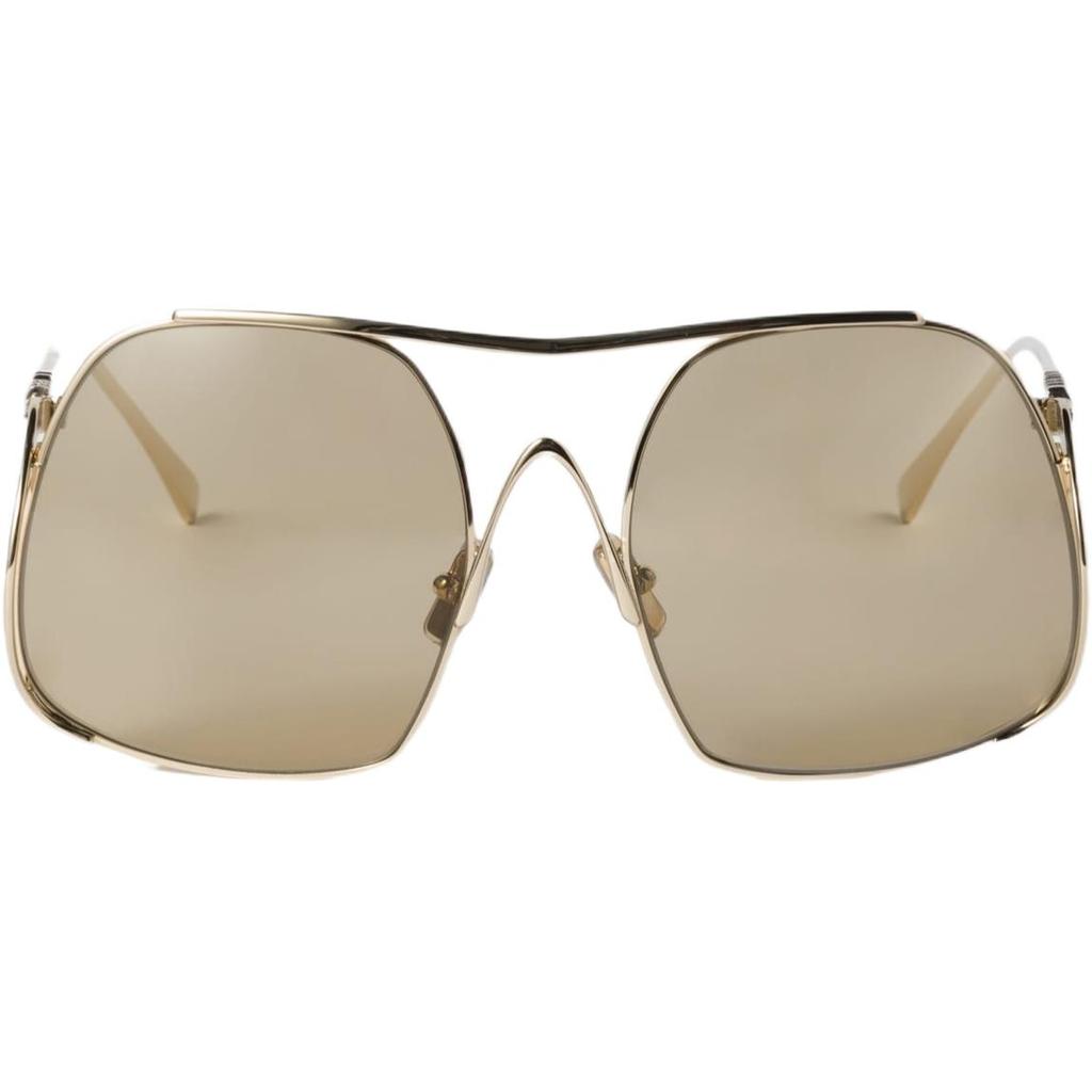 Miu Miu Original Design Metal Sunglasses Women sunglasses Gold SMUA55E5AKC057