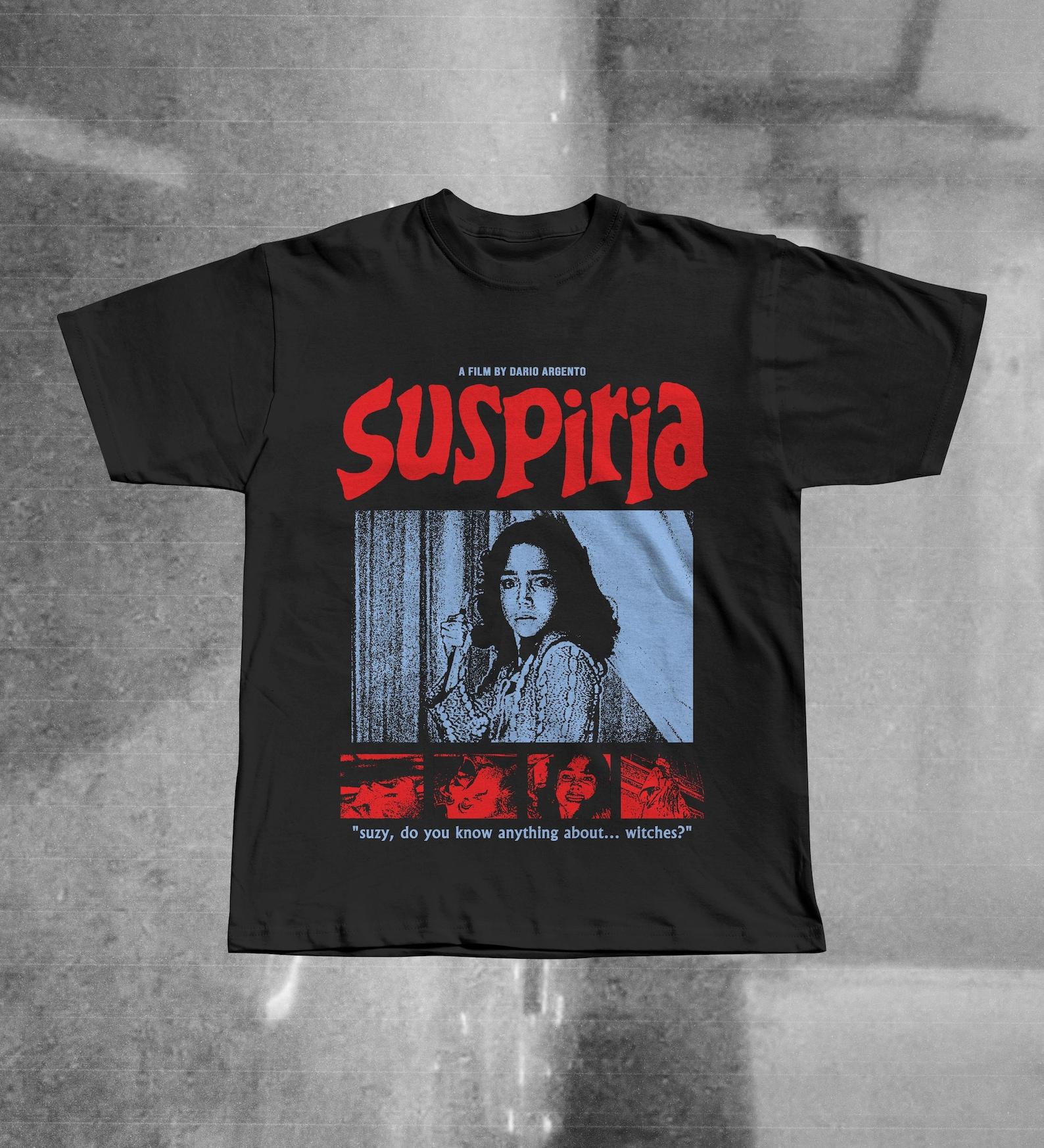 Футболка с принтом фильма ужасов Suspiria 1977, футболка в стиле артхаусного джалло Дарио Ардженто 4XL
