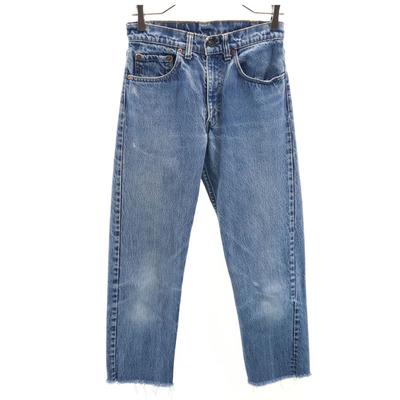 80s 505-0217 Old USA Made Chain Stitch Button Back 650 Denim Pants Men's Used
