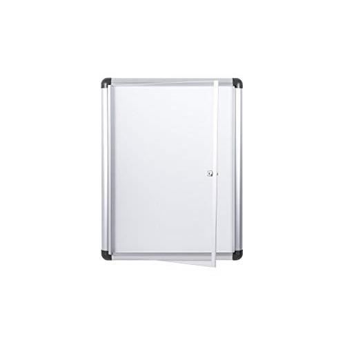 Vitrine d'affichage - bi-office - vt61010969 - tableau blanc magnétique - 1 porte - 490 x 664 mm
