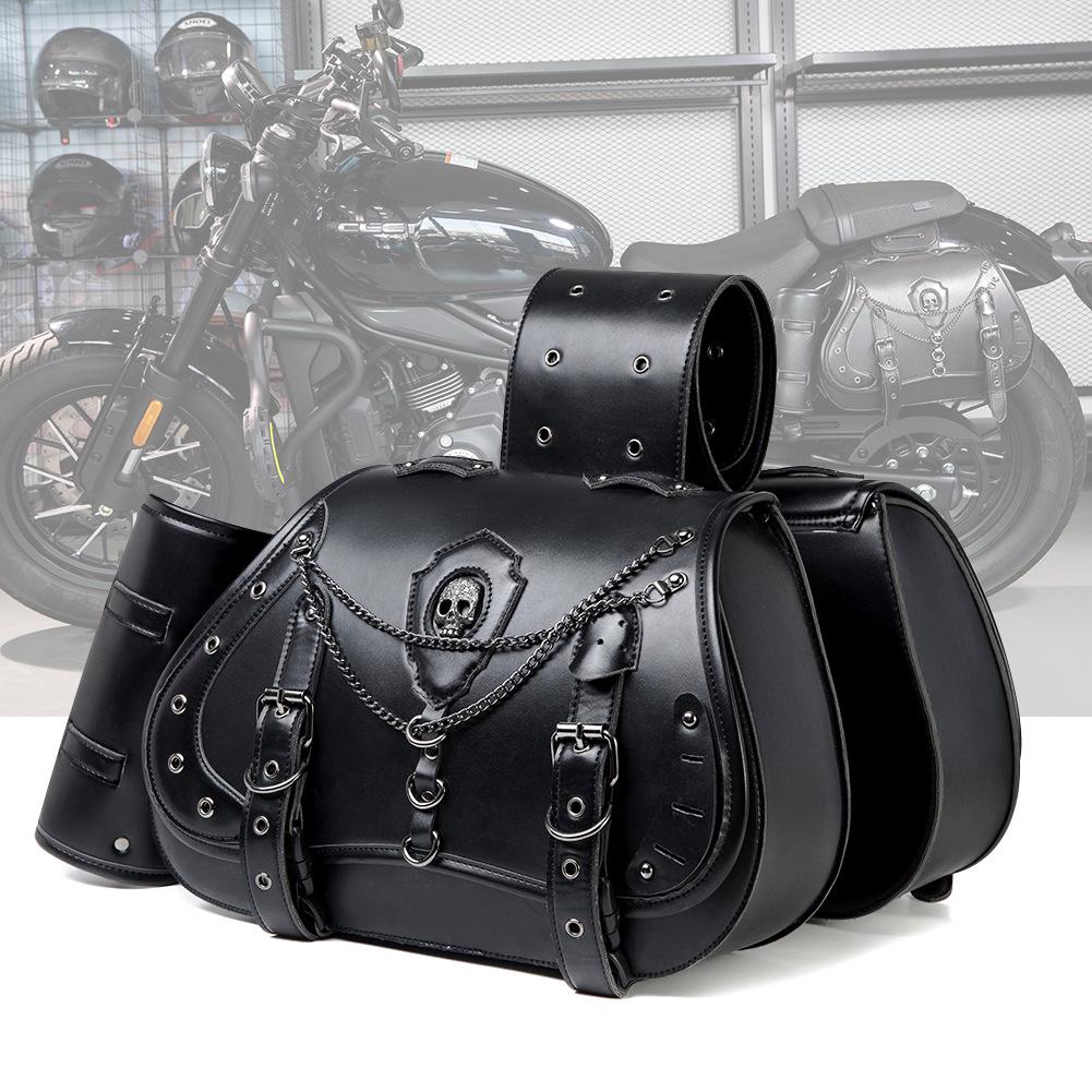 European & American Retro Harley Motorcycle Side Bags - Large Capacity Accessories & Modification Equipment